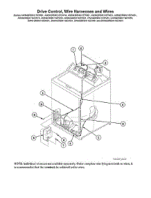 Drive Control / Wire Harnesses / Wires parts for Alliance Washer AWN43RSN115TW01 from AppliancePartsPros.com