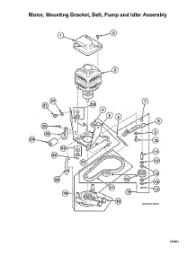 Motor / Mounting Bracket / Belt / Pump / Idler Assy parts for Speed Queen Washer AWN632SP116TW02 from AppliancePartsPros.com