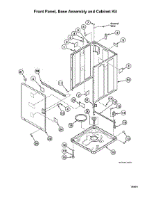 Front Panel / Base Assy / Cabinet Kit parts for Speed Queen Washer AWN632SP116TW02 from AppliancePartsPros.com
