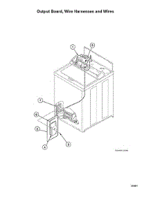 Output Board / Wire Harnesses / Wires parts for Speed Queen Washer AWN632SP116TW02 from AppliancePartsPros.com