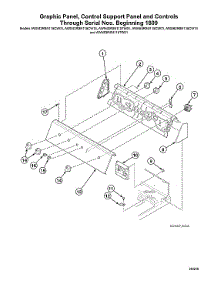 Graphic Panel / Control Support Panel / Controls-Model Awn63rsn115tw01 Thru S# Beginning 1809 parts for Speed Queen Washer AWN63RSN116TW01 from AppliancePartsPros.com