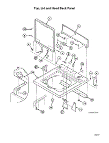 Top / Lid / Hood Back Panel parts for Speed Queen Washer AWNE92SP113TW01-START-S#1501 from AppliancePartsPros.com