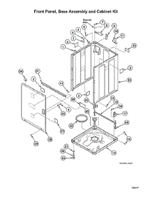 Front Panel / Base Assy / Cabinet Kit parts for Speed Queen Washer AWNE92SP113TW01-START-S#1501 from AppliancePartsPros.com