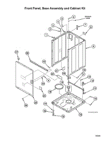 Front Panel / Base Assy / Cabinet Kit parts for Speed Queen Washer AWNE9RSN116TW01 from AppliancePartsPros.com