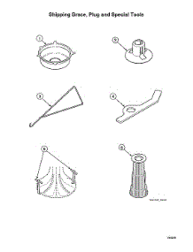 Shipping Brace / Plug / Special Tools parts for Speed Queen Washer AWNE9RSN116TW01 from AppliancePartsPros.com