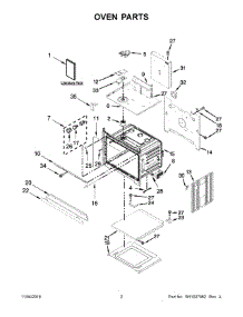 Oven Parts parts for Amana Electric Wall Oven AWO6317SFW01 from AppliancePartsPros.com