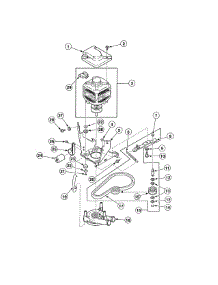 Motor / Belt / Pump / Idler parts for Alliance Washer AWS01NW from AppliancePartsPros.com