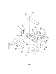 Graphic Panel / Control Support Panel parts for Alliance Washer AWS45NW from AppliancePartsPros.com