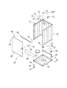 Front Panel / Base Assy / Cabinet Kit parts for Alliance Washer AWS45NW from AppliancePartsPros.com