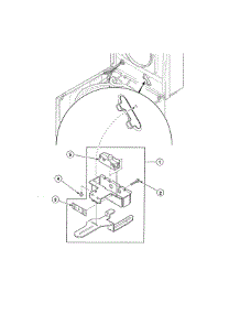 Lid Switch Assembly parts for Alliance Washer AWS75NW from AppliancePartsPros.com