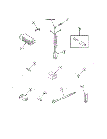 Lead-In Cord / Terminals parts for Alliance Washer AWS75NW from AppliancePartsPros.com