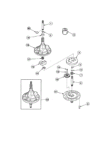 Transmission Assembly parts for Alliance Washer AWS76NW from AppliancePartsPros.com