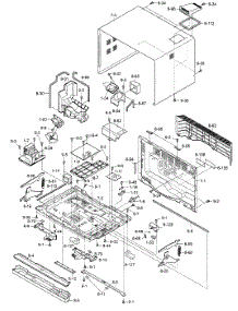 Cabinet Assy parts for Sharp Microwave/Hood Combo AX-1200S from AppliancePartsPros.com