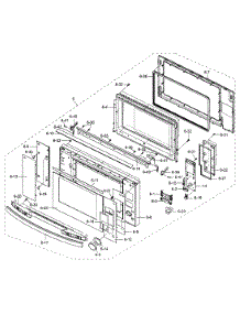 Door Assy parts for Sharp Microwave/Hood Combo AX-1200S from AppliancePartsPros.com
