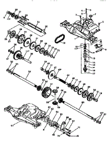 Dana Transaxle 4360-97 (71 / 917) parts for Western Auto Front-Engine Lawn Tractor AYP7159A69 from AppliancePartsPros.com