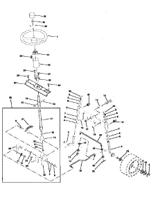 Steering Assembly parts for Wizard Front-Engine Lawn Tractor AYP7159A69 from AppliancePartsPros.com