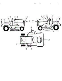 Decals parts for Western Auto Front-Engine Lawn Tractor AYP7159A69 from AppliancePartsPros.com