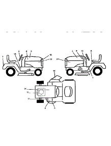 Decals parts for Western Auto Front-Engine Lawn Tractor AYP7167A79 from AppliancePartsPros.com