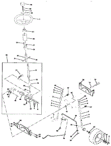 Steering Assembly parts for Western Auto Front-Engine Lawn Tractor AYP8186A79 from AppliancePartsPros.com