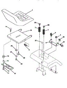 Seat Assembly parts for Western Auto Front-Engine Lawn Tractor AYP8186A79 from AppliancePartsPros.com