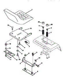 Seat Assembly parts for Western Auto Front-Engine Lawn Tractor AYP8188A79 from AppliancePartsPros.com
