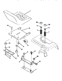 Seat Assembly parts for Western Auto Front-Engine Lawn Tractor AYP8209A79 from AppliancePartsPros.com