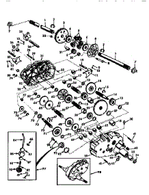 Transaxle parts for Western Auto Front-Engine Lawn Tractor AYP8209A79 from AppliancePartsPros.com