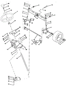 Steering Assembly parts for Western Auto Front-Engine Lawn Tractor AYP8228A79 from AppliancePartsPros.com