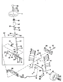 Steering Assembly parts for Western Auto Front-Engine Lawn Tractor AYP9158A79 from AppliancePartsPros.com