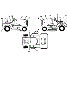 Decals parts for Western Auto Front-Engine Lawn Tractor AYP9158A79 from AppliancePartsPros.com
