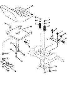 Seat Assembly parts for Western Auto Front-Engine Lawn Tractor AYP9159B69 from AppliancePartsPros.com