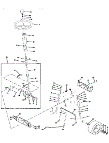Steering Assembly parts for Western Auto Front-Engine Lawn Tractor AYP9167A79 from AppliancePartsPros.com