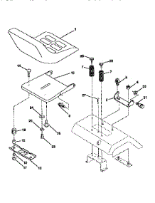 Seat Assembly parts for Western Auto Front-Engine Lawn Tractor AYP9167A79 from AppliancePartsPros.com