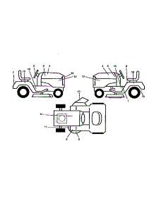 Decals parts for Western Auto Front-Engine Lawn Tractor AYP9167A79 from AppliancePartsPros.com