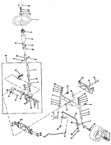 Steering Assembly parts for Western Auto Front-Engine Lawn Tractor AYP9182A79 from AppliancePartsPros.com