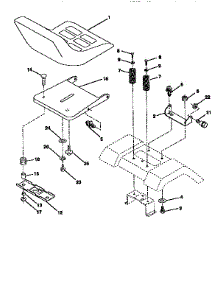 Seat Assembly parts for Western Auto Front-Engine Lawn Tractor AYP9182A79 from AppliancePartsPros.com