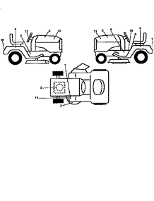 Decals parts for Western Auto Front-Engine Lawn Tractor AYP9182A79 from AppliancePartsPros.com