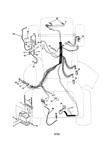 Electrical parts for Western Auto Front-Engine Lawn Tractor AYP9187B89 from AppliancePartsPros.com