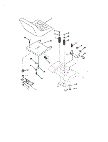 Seat Assembly parts for Western Auto Front-Engine Lawn Tractor AYP9187B89 from AppliancePartsPros.com