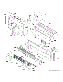 Motor & Chassis Parts parts for Ge Room Air Conditioner AZ65H15EADW7 from AppliancePartsPros.com