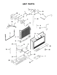 Unit Parts parts for Amana Upright Freezer AZF33X16DW01 from AppliancePartsPros.com