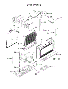 Unit Parts parts for Amana Upright Freezer AZF33X16DW02 from AppliancePartsPros.com