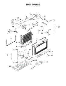 Unit Parts parts for Amana Upright Freezer AZF33X16DW04 from AppliancePartsPros.com