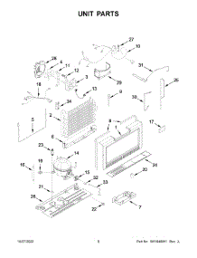 Unit Parts parts for Amana Upright Freezer AZF33X16DW09 from AppliancePartsPros.com