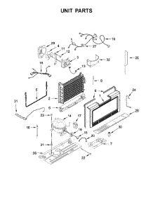 Unit Parts parts for Amana Upright Freezer AZF33X18DW02 from AppliancePartsPros.com