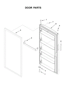 Door Parts parts for Amana Upright Freezer AZF33X18DW03 from AppliancePartsPros.com
