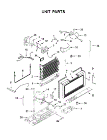 Unit Parts parts for Amana Upright Freezer AZF33X18DW03 from AppliancePartsPros.com