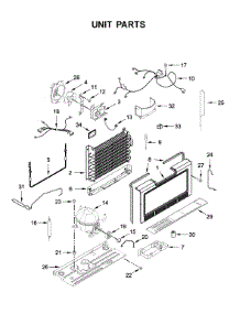 Unit Parts parts for Amana Upright Freezer AZF33X18DW04 from AppliancePartsPros.com