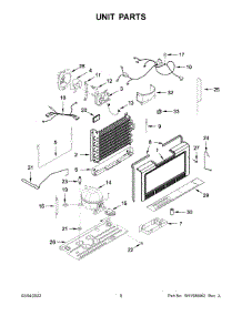 Unit Parts parts for Amana Upright Freezer AZF33X18DW06 from AppliancePartsPros.com