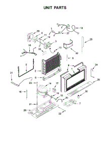 Unit Parts parts for Amana Upright Freezer AZF33X20DW03 from AppliancePartsPros.com